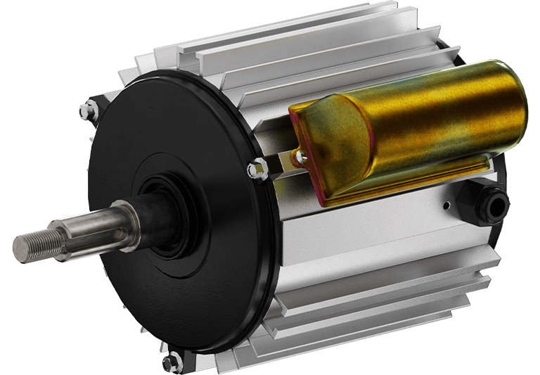 单相三滑槽冷风机电机